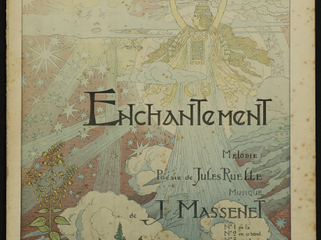 Kleurenlithografie naar ontwerp van de Zwitserse art-nouveau kunstenaar Eugène Grasset (1845-1917)