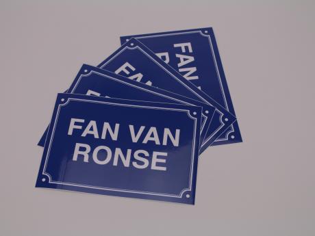 Fan van Ronse sticker
