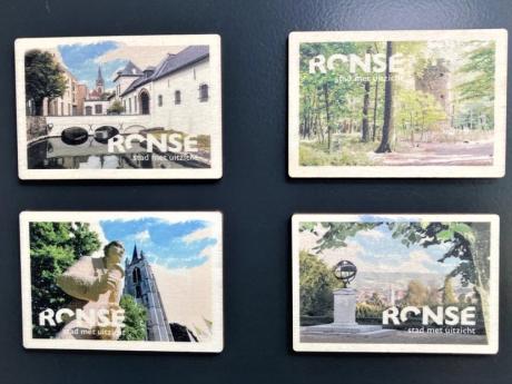 Houten magneten uit Ronse