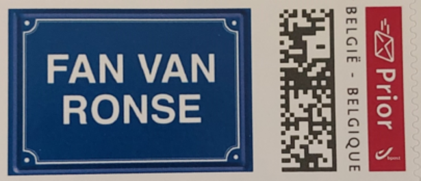 Postzegel 'Fan van Ronse'