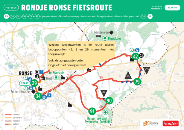 Rondje Ronse (aangepaste route)