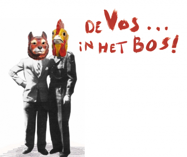 vos in het bos